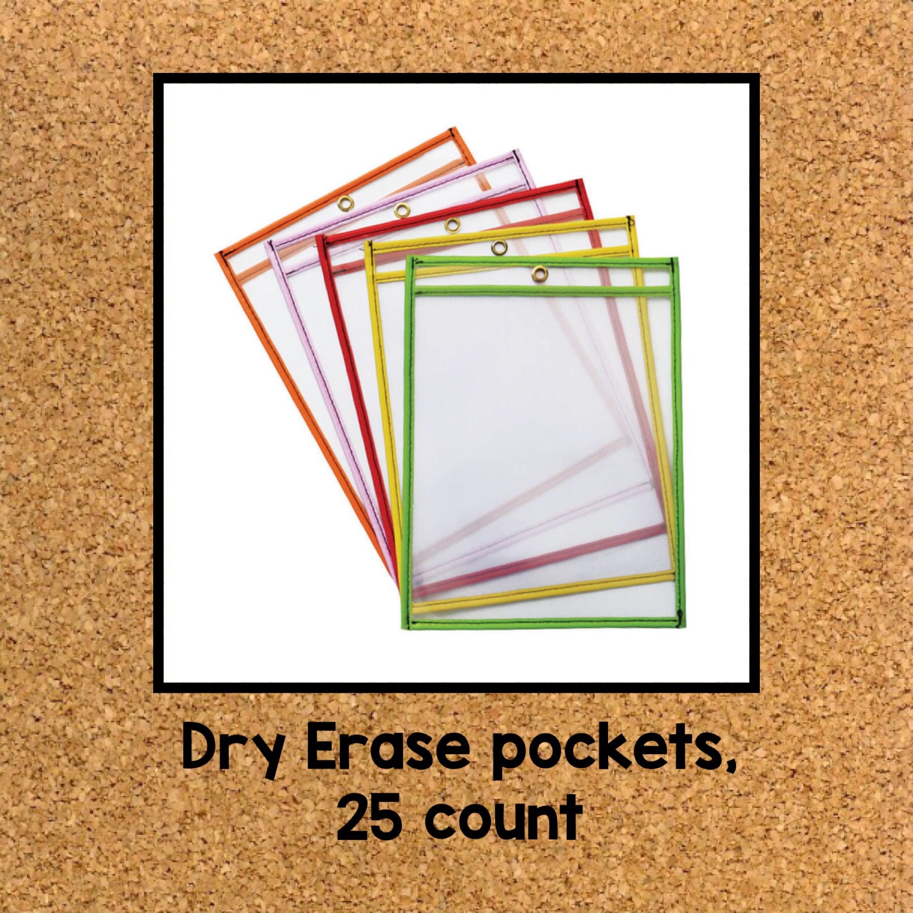 Dry Erase Coloring Pockets