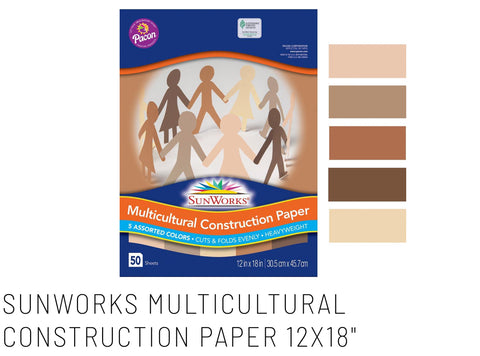 Construction Paper: 12x18 multicultural
