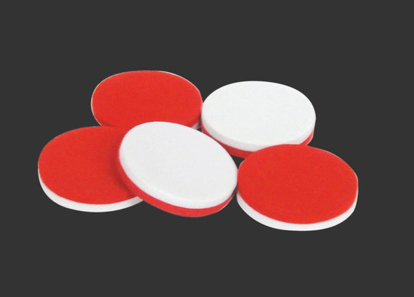 Two Color Counters, foam R & W (200 count)