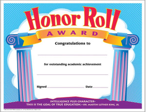 Awards: Honor Roll, Simple