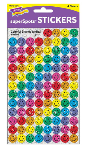 Stickers: Mini Incentive Sparkle Smiley Face