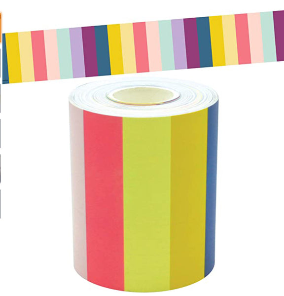 Border: Oh Happy Day Stripes (ROLLED/ 50 feet)