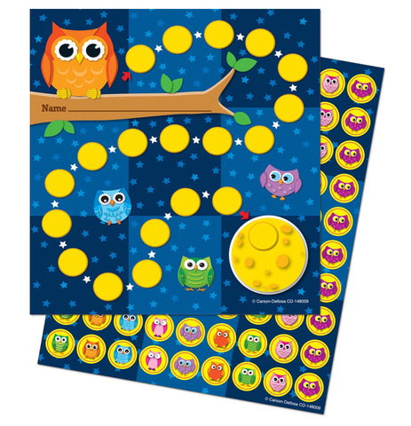 Incentive Charts with stickers: Owls