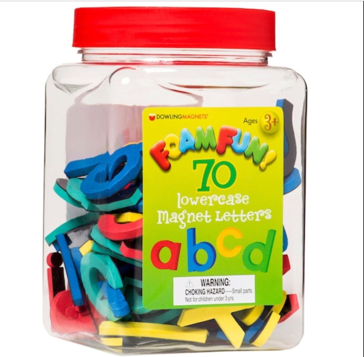 Magnetic Letters, lowercase, multi color