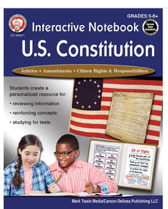 US Constitution, interactive notebook