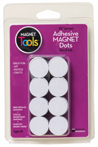 Magnet Tools: Adhesive Magnetic Dots, Set of 100