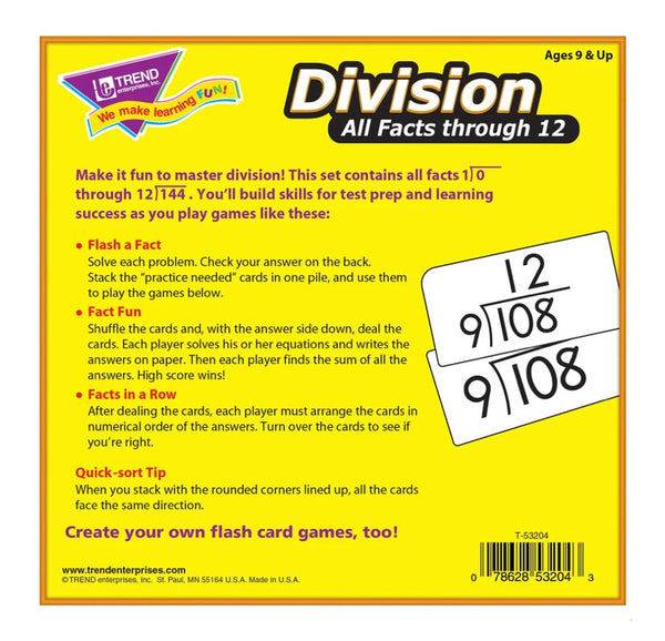 Flashcards: Division