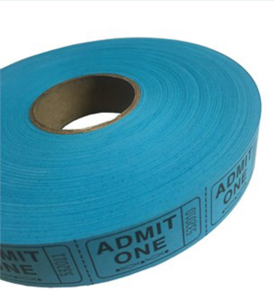 Ticket Roll, Blue Admit One, 2000