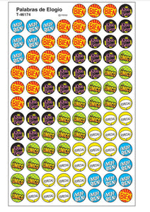 Stickers: Mini Incentive Spanish Palabras de Elogio