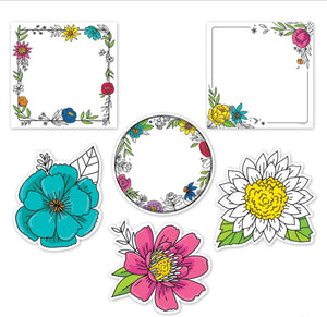 Cutouts: Doodly Blooms, 6”