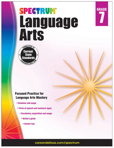 Spectrum Language Arts, grade 7