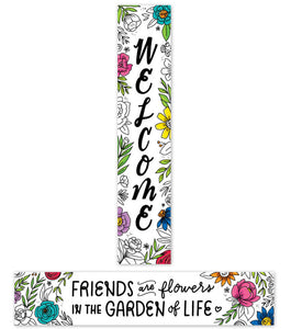 Banner: Bright Bloom Welcome, 2 sided