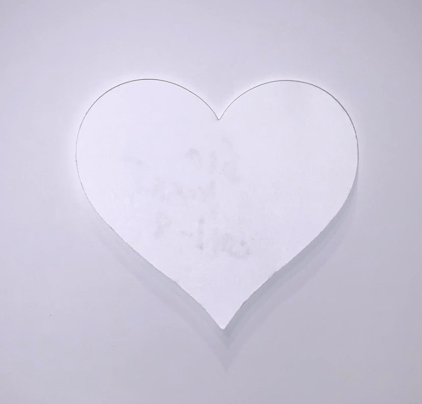 Cutouts: Heart, White
