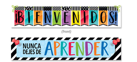 Banner: Bold & Bright Welcome (spanish), 2 sided