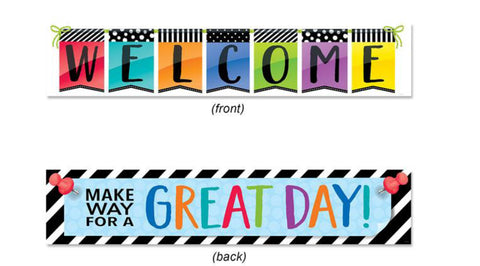 Banner: Bold & Bright Welcome (eng), 2 sided
