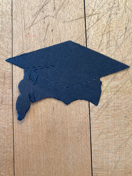 Cutouts: Graduation Cap, Black - 3 sizes