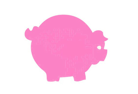 Cutouts: Pig, pink