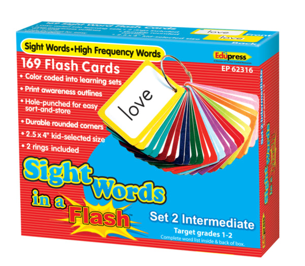 Flashcards:  Sight Words in a Flash, (beg-intermed-advanced)