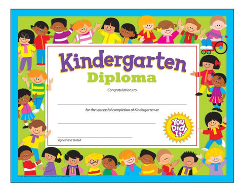 Awards:Kindergarten Diploma, Kids