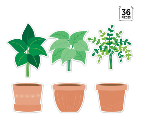 Cutouts: Potted Plants Accents 6”