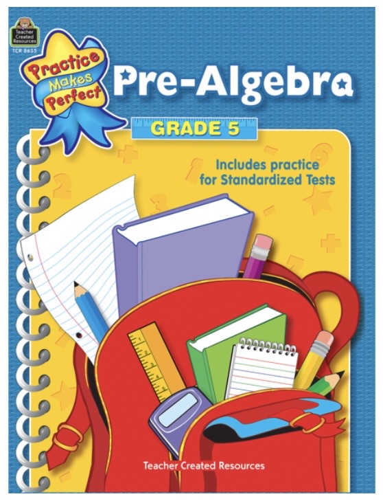 Book: Pre-Algebra, Grade 5