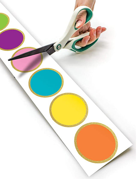 Border: Colorful Confetti Circles Straight (ROLLED/ 50 feet)