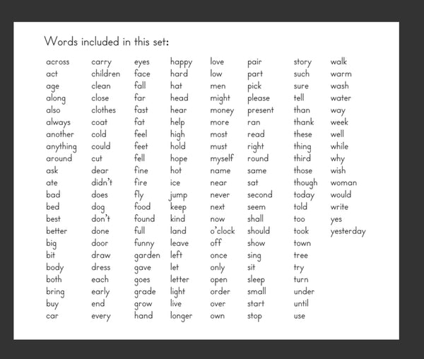 Flashcards:  Sight Words in a Flash, (beg-intermed-advanced)