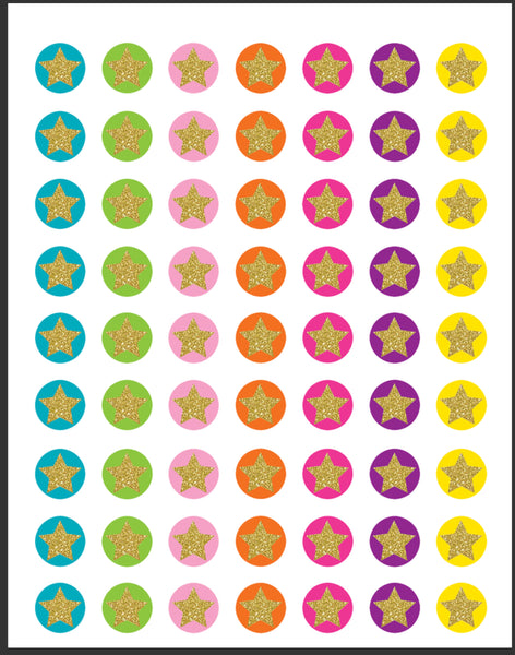 Stickers: Mini, Confetti Star Stickers