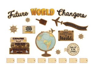 Bulletin Board Set: Travel the Map, Future World Changers