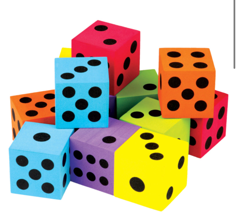 Dice-Foam, Large-12pk