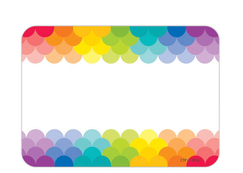 Labels/Nametags: Rainbow Scallop
