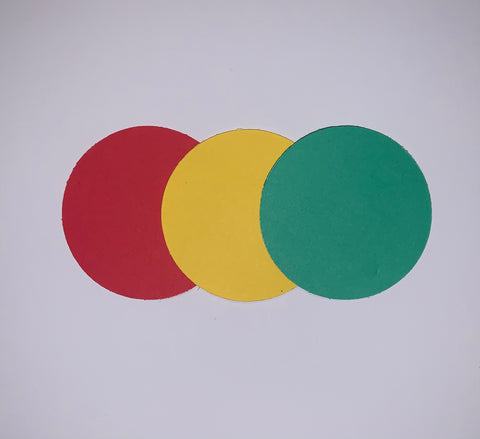 Cutouts: Circle- Red, Yellow, Green