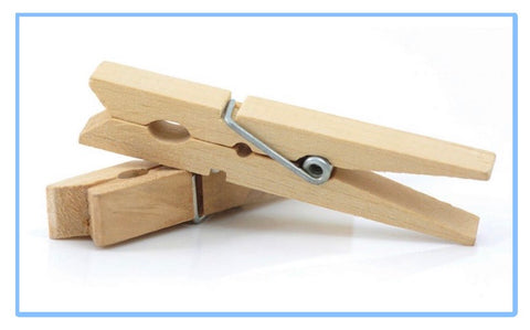 Clothespins: wood