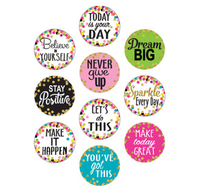 Cutouts: Confetti, Positive Saying Accents, 6”