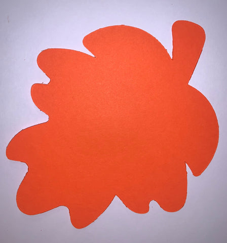 Cutouts:  Leaves, orange - 3 sizes