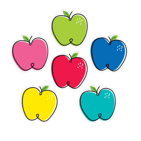 Cutouts: Doodle Apples Accents 6”