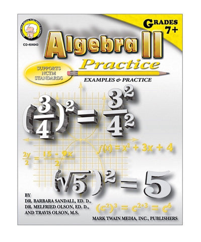 Book: Algebra Practice II, grade 7-12