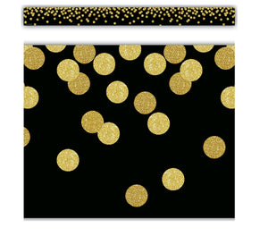 Border: Confetti Black straight