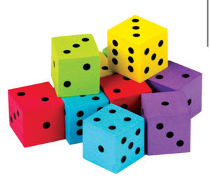 Dice-Foam, Small—20pk