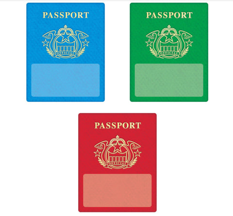 Cutouts: Passports, 36 count