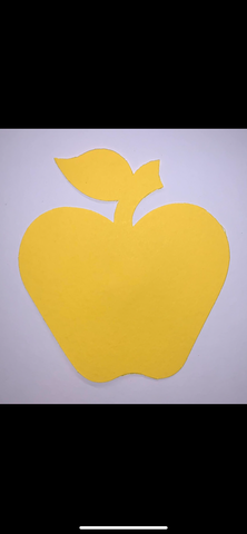 Cutouts: Apple, Yellow
