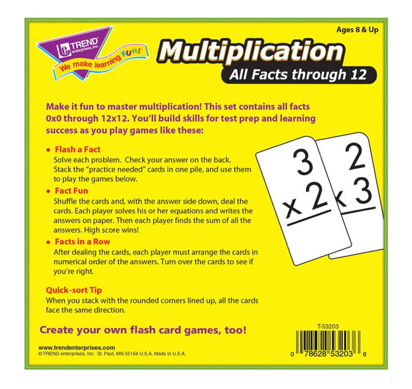 Flashcards: Multiplication
