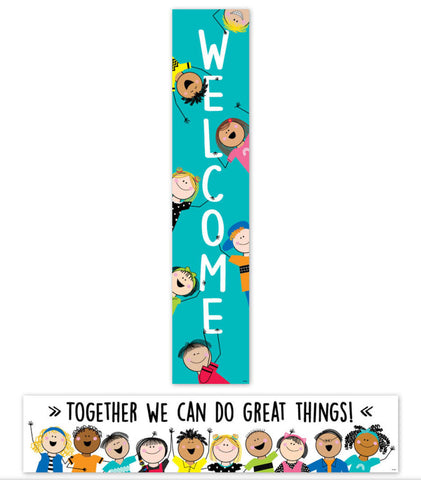Banner: Stick Kids Welcome, 2 sided