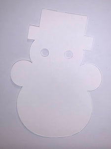 Cutouts: Snowman, White
