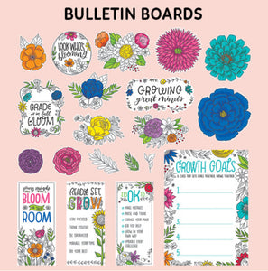Bulletin Board Set: Doodly Blooms