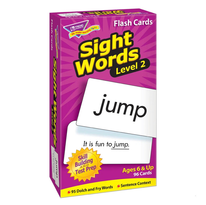 Flashcards: Sight Words- Level 2