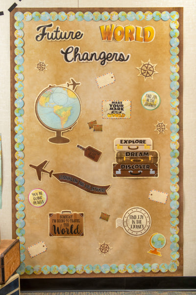 Bulletin Board Set: Travel the Map, Future World Changers