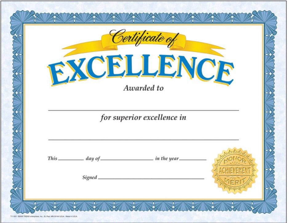 Awards: Certificate of Excellence, Classic