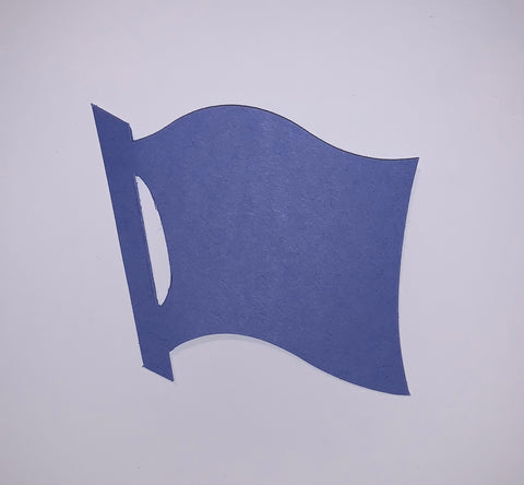 Cutout: Blue Flag