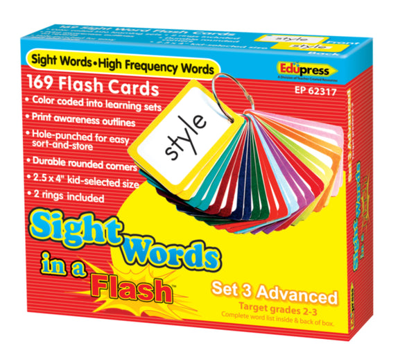 Flashcards:  Sight Words in a Flash, (beg-intermed-advanced)